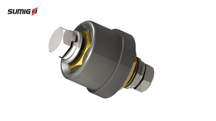 Engate SU 302 Fêmea com parafuso para Máquina - 12,80 mm (1)